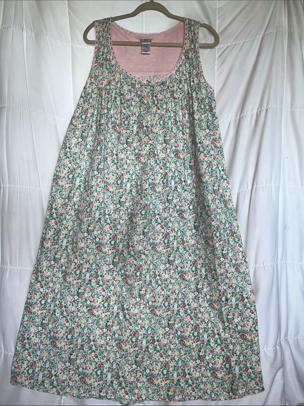 Vtg 90s Etonne Floral Nightgown Cottagecore Grandmacore Coquette Sleepwear 18/20